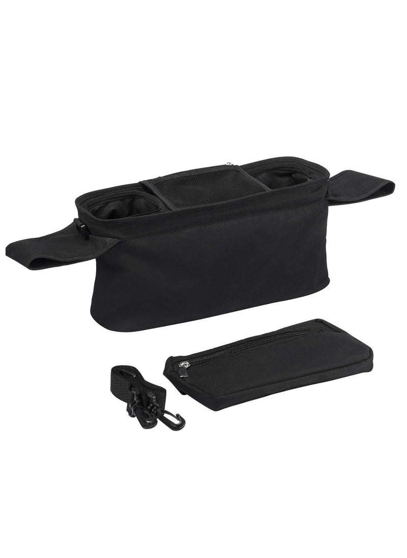 Momcozy Universal Stroller Organizer with Insulated Cup Holder Detachable Phone Bag & Shoulder Strap, Fits for Stroller like Uppababy, Baby Jogger, Britax, BOB, Umbrella and Pet Stroller  - Image 3
