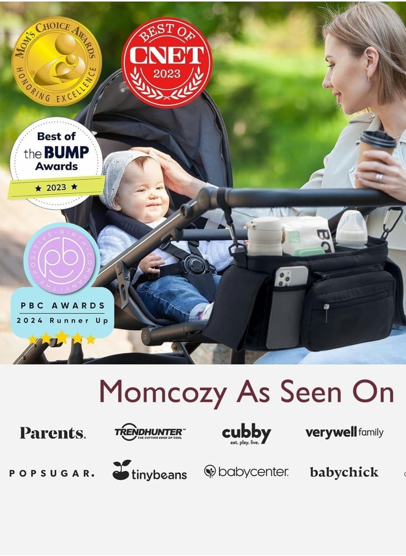 Momcozy Universal Stroller Organizer with Insulated Cup Holder Detachable Phone Bag & Shoulder Strap, Fits for Stroller like Uppababy, Baby Jogger, Britax, BOB, Umbrella and Pet Stroller  - Image 5