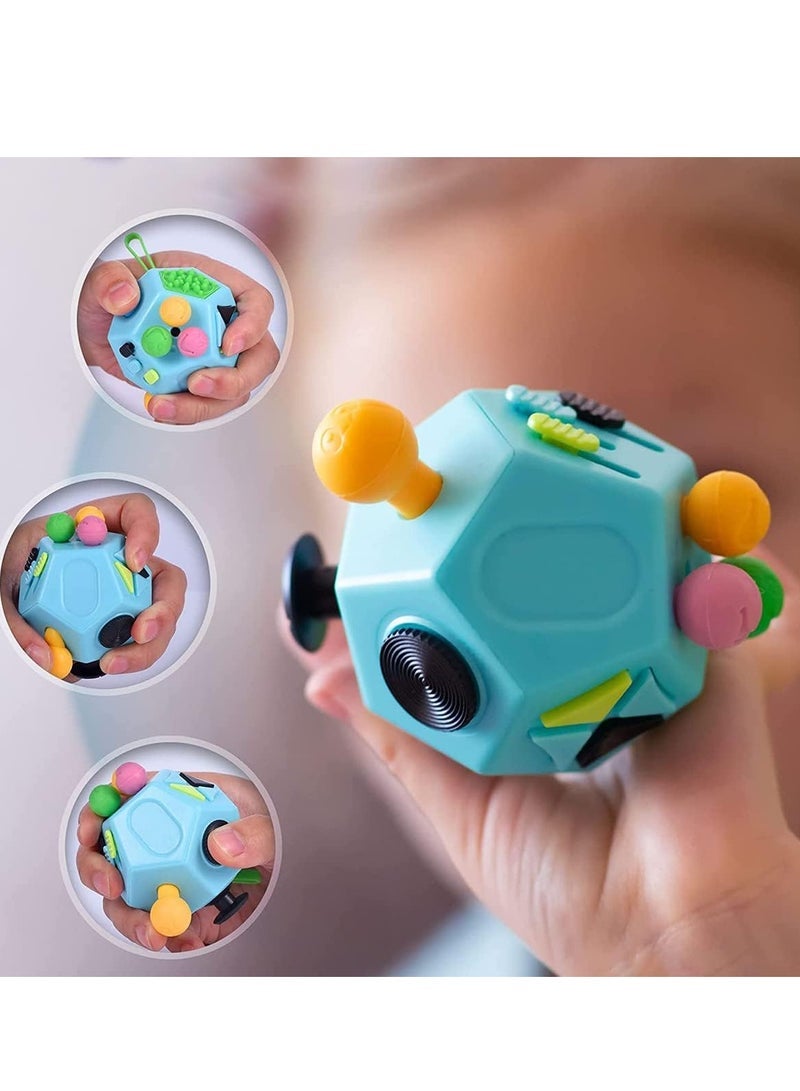 ECVV Fidget Dodecagon 12-Side Fidget Cube Toy for Stress-Relief and Calm, Fidget Toy Cube for Adults and Kids with ADD, ADHD, OCD, Autism - Image 3