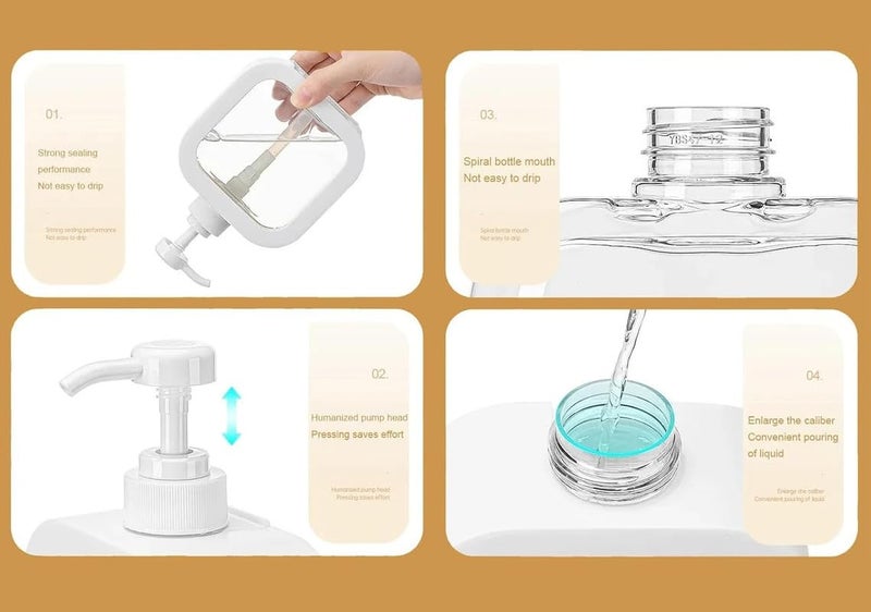 ATHA Multipurpose Liquid Soap Refillable Plastic Dispenser Hand Wash, Dish Wash, Shampoo, Conditioner, Shower Gel Lotion for Bathroom and Kitchen (Pack of 1_300ml) - Image 5