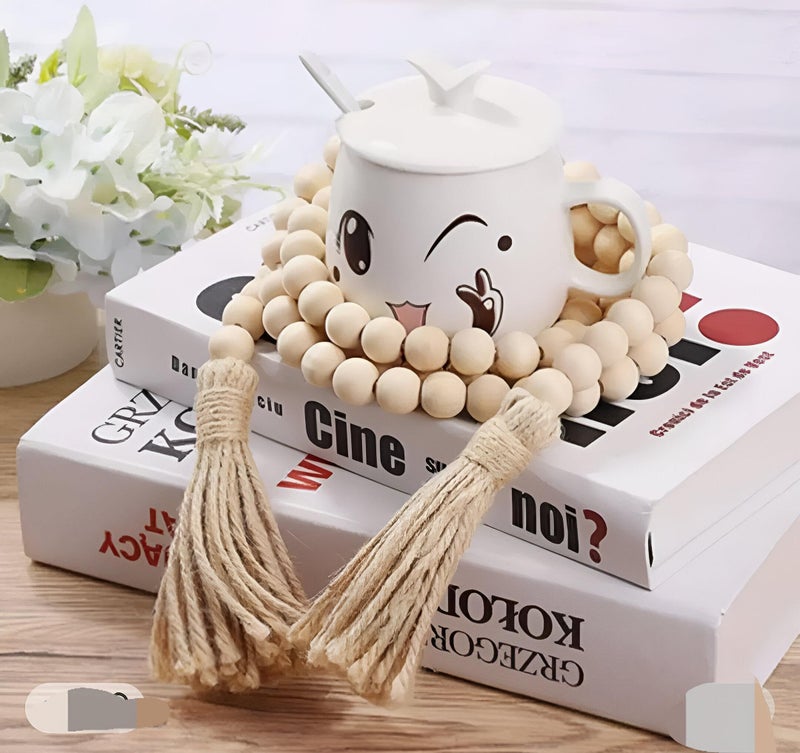 Curtain Ties - Elegant Bohemian-Style Cotton Rope Handmade Drapery Accessories for Home Decor, Set of Two - Image 2