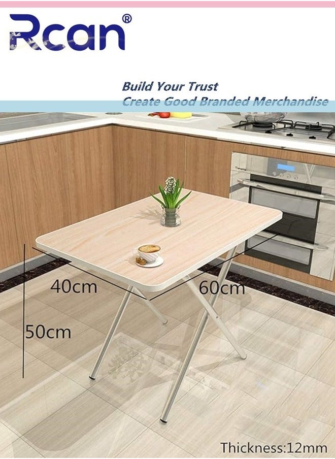 Rcan Folding Camping Table Foldable Square Dining Table, Portable Outdoor Picnic Table, Laptop Table Collapsible Tabl for Backyard BBQ Outdoor Hiking Garden Picnic Tables for Home Garden Picnic  - Image 3
