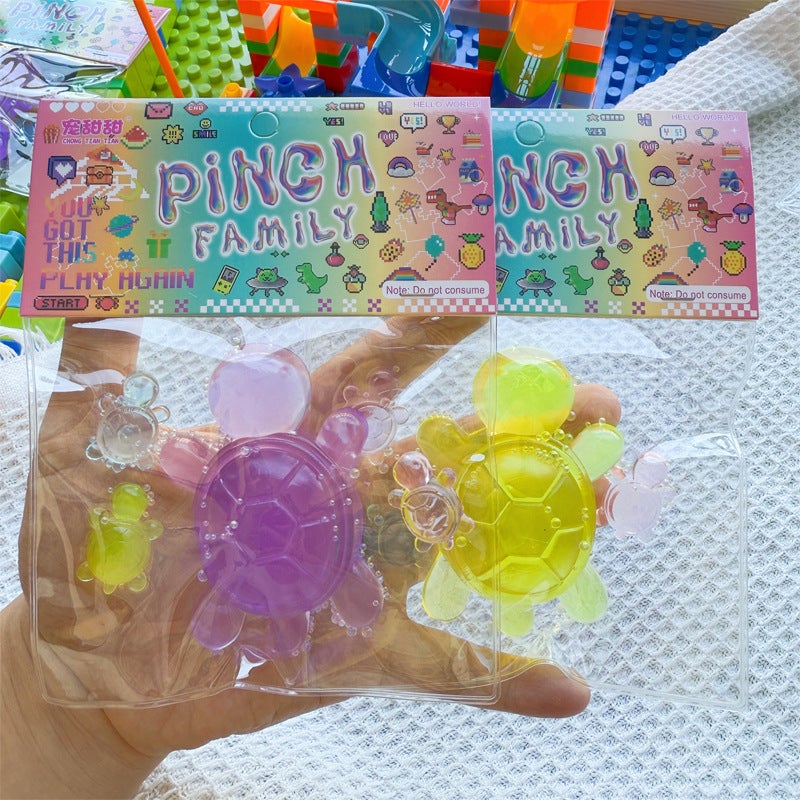 Creative Transparent Turtle Squishy Toy Stress Relief for Kids - Image 4