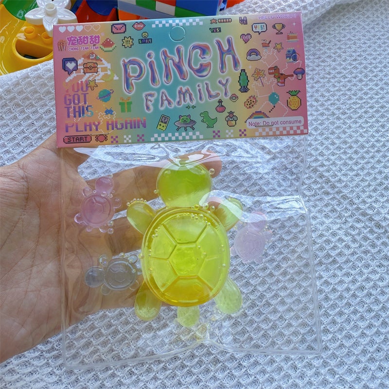 Creative Transparent Turtle Squishy Toy Stress Relief for Kids - Image 1