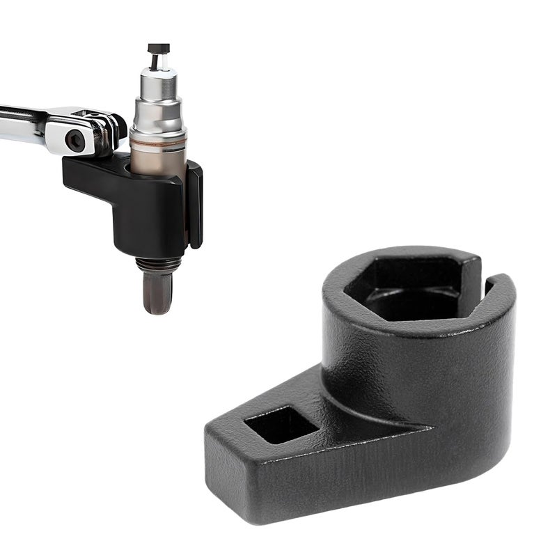 ZNDAW Offset Oxygen Sensor Socket 38Inch Drive by 78Inch 22 mm O2 Sensor Removal Tool Offset 6Point Oxygen Sensor Socket Wrench for Most Cars - Image 3