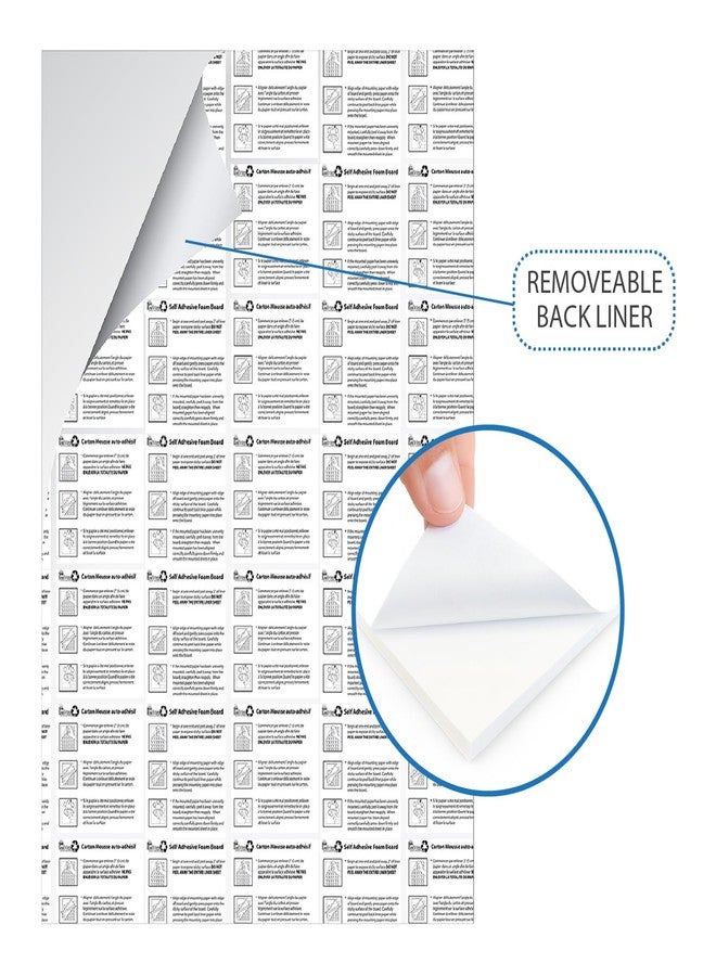 Royal Brites Self-Adhesive Foam Board White, 20" x 30", 10 Sheets - Peel & Stick, Lightweight Display Board for Crafts, Projects, Presentations - Image 3