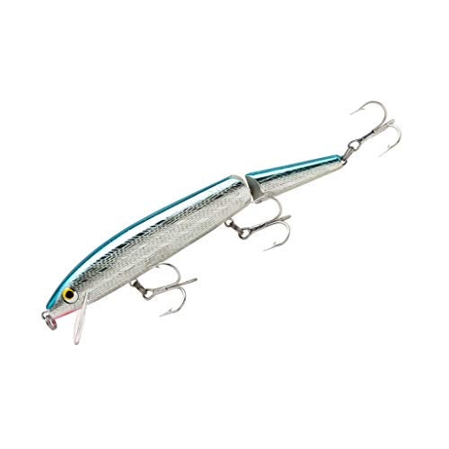 Rebel Saltwater Minnow Lures, Silver/Blue, 5.5-Inch - Image 1