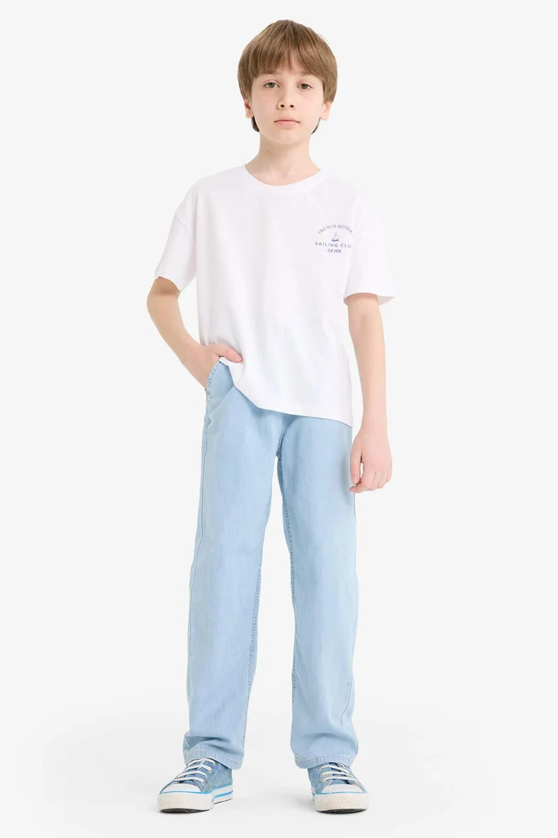 DeFacto Boy Flexible Waist Straight Leg Jeans