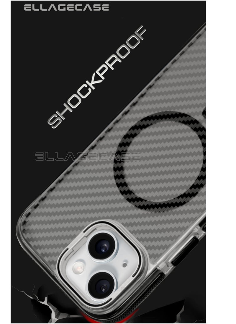 ELLAGECASE Case with stand for iPhone 14 Plus, Solid Camera Protection, Shockproof, Compatible with Magsafe and Wireless Charging  - Image 4