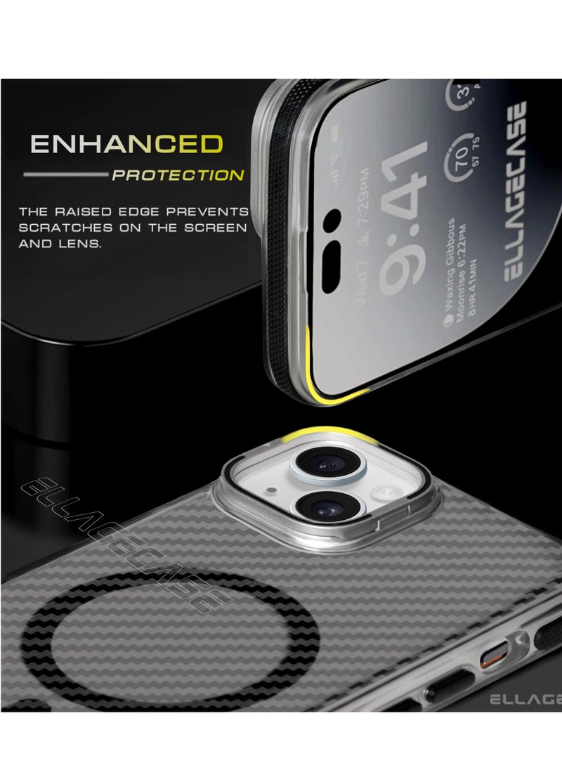 Case with stand for iPhone 14 Plus, Solid Camera Protection, Shockproof, Compatible with Magsafe and Wireless Charging