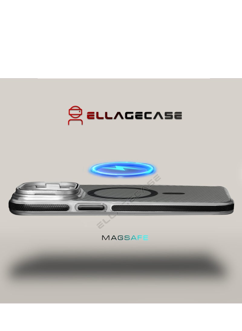 Case with stand for iPhone 14 Plus, Solid Camera Protection, Shockproof, Compatible with Magsafe and Wireless Charging