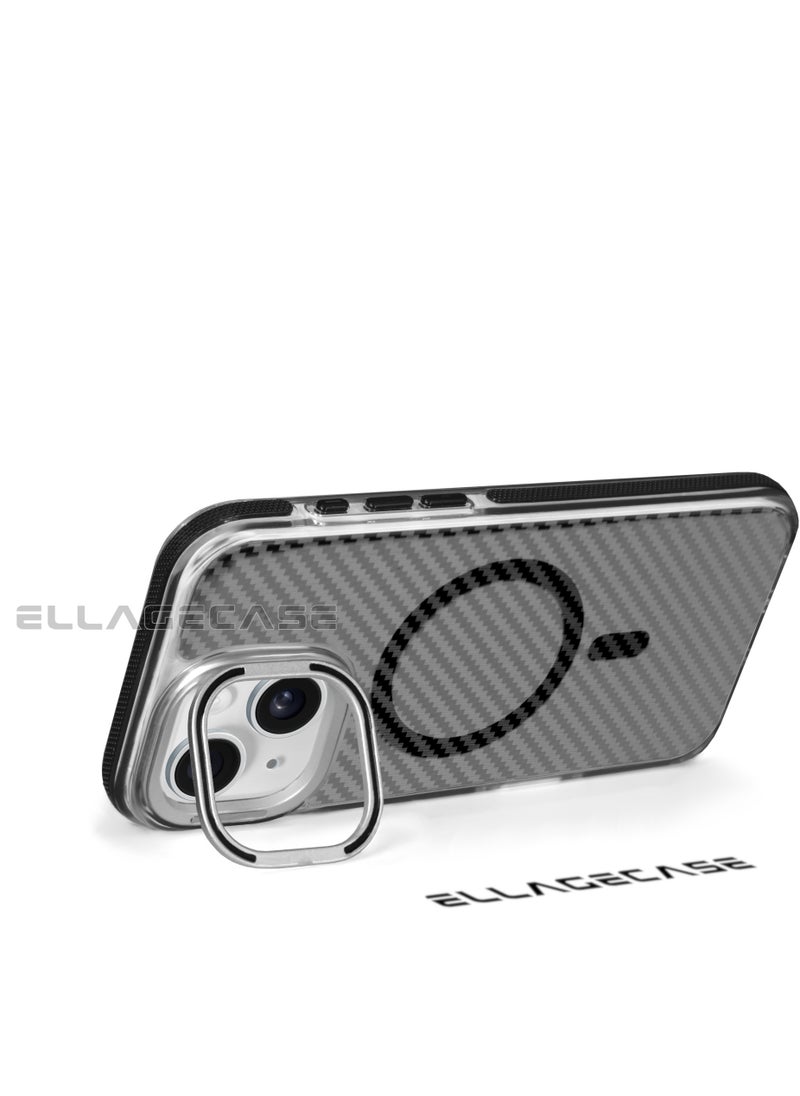 Case with stand for iPhone 14 Plus, Solid Camera Protection, Shockproof, Compatible with Magsafe and Wireless Charging