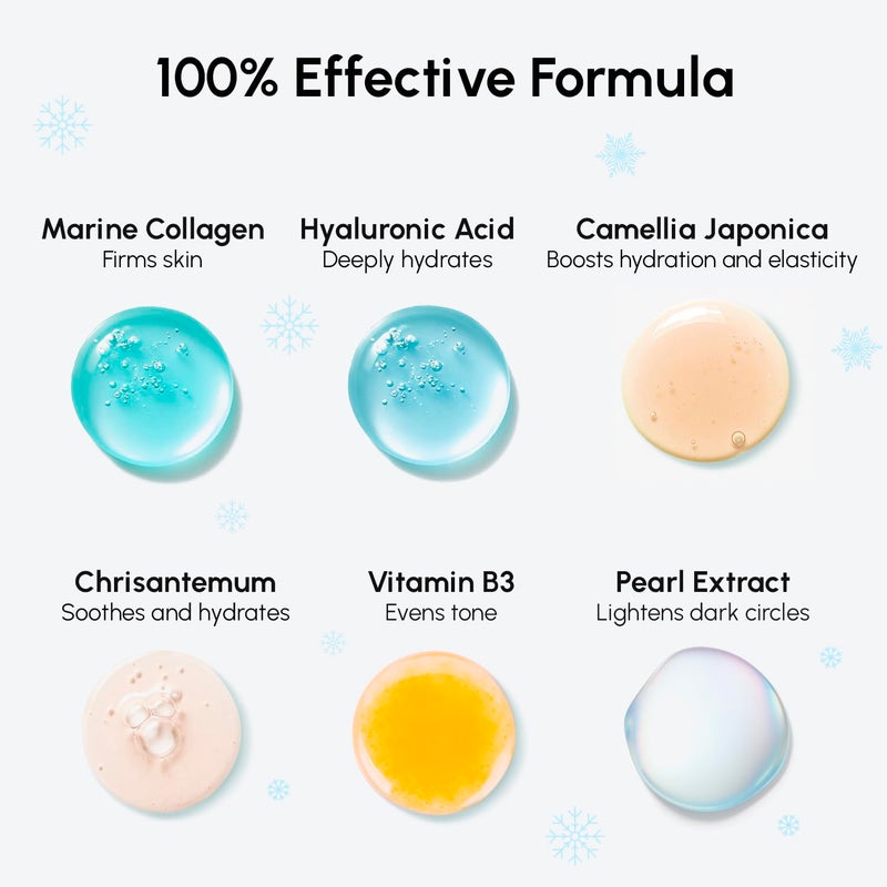 MAREE Eye Gels - Cooling Pads Under Eye Patches for Puffy Eyes and Dark Circles with Collagen & Hyaluronic Acid - Anti Wrinkles Under Eye Masks Skincare Treatment for Puffiness - Parches Para Ojeras - Image 5