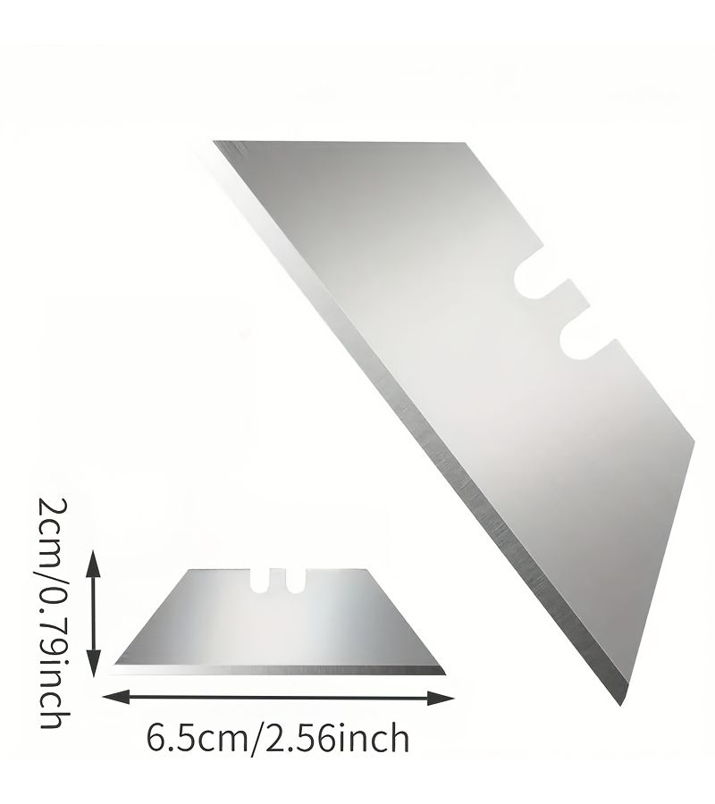 59pcs Heavy Duty Steel Trapezoidal Blades Multipurpose Precision Cutting Tool - Image 2