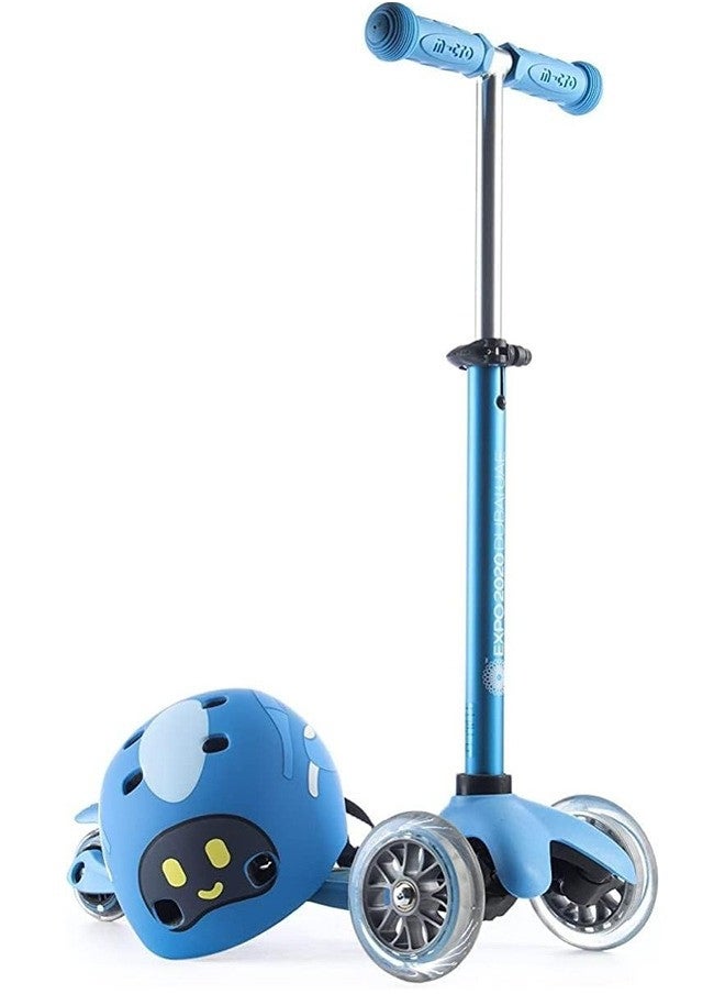 Micro Micro - Mini Micro Alif Expo 2020 Scooter - Blue | Scooter for Kids | Kids Scooter | Scooter with LED Wheels | Scooter for Kids 3-5 Years  - Image 2