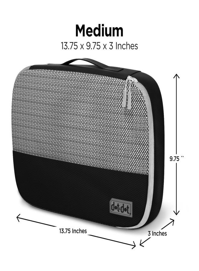 Dot&Dot Dot¨ Medium Packing Cubes for Suitcases - 4 Pcs set of Packing Cubes for Travel - Packing Cubes for Carry on Suitcase Organizer Bags - Travel Cubes Travel Organizer Bags for Luggage - Image 2