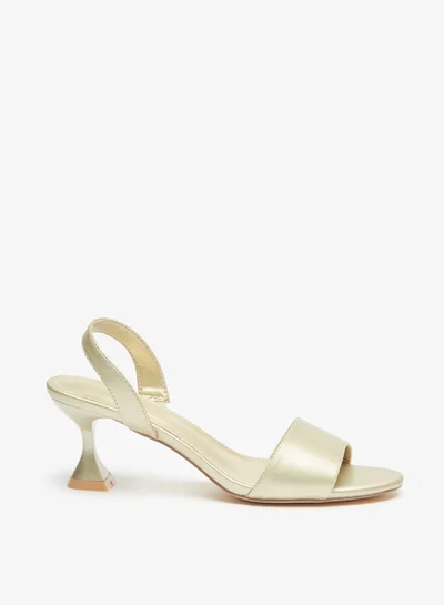 Flora Bella By Shoexpress Womens Solid Back Strap Sandals With Stiletto Heels By Shoexpress