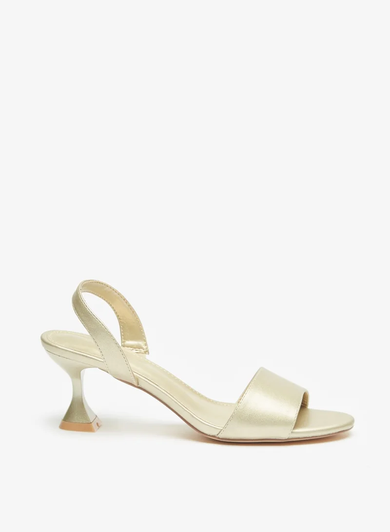 Flora Bella By Shoexpress Womens Solid Back Strap Sandals With Stiletto Heels By Shoexpress