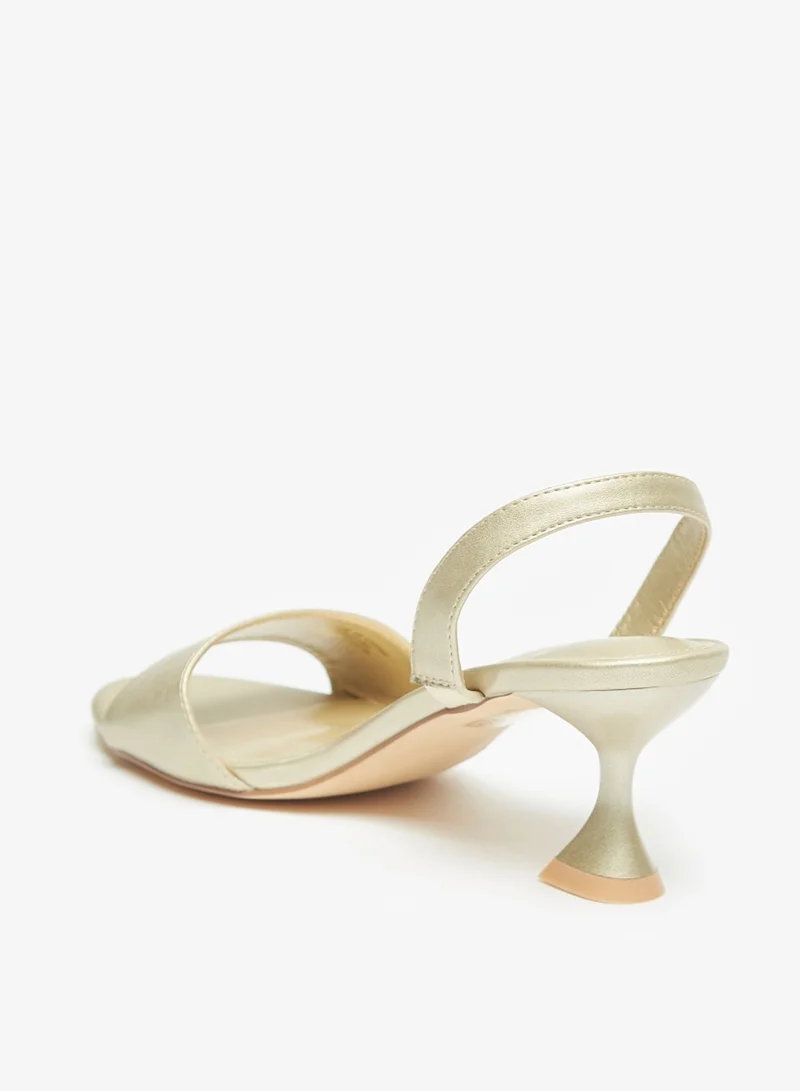 Flora Bella By Shoexpress Womens Solid Back Strap Sandals With Stiletto Heels By Shoexpress