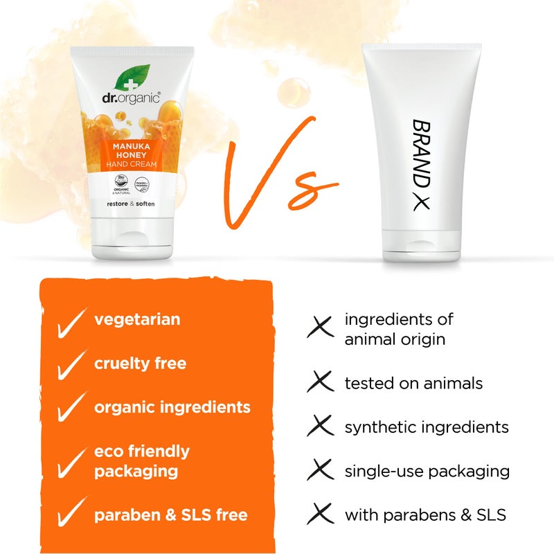 dr.organic DR ORGANIC Manuka Honey Hand Cream, 0.16 kg - Image 4