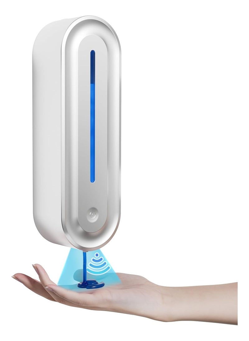 SOLARAE Adjustable Automatic Soap, Dispenser 6 Levels Touchless Wall Mount Shower Soap Dispenser, 13.5oz Rechargeable Sensor, ABS Shampoo and Conditioner Dispenser for Bathroom Kitchen Commercial Hotel - Image 1