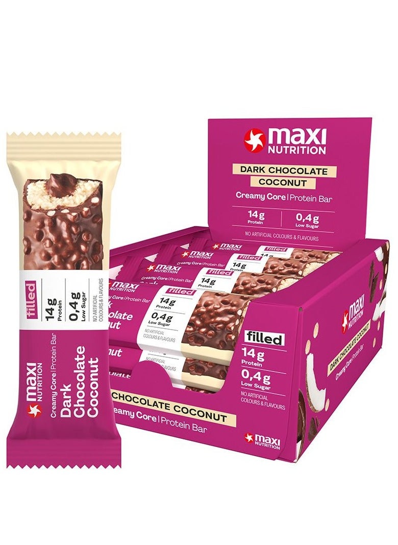 Maxi Nutrition Maxi Nutrition Bar Dark Chocolate & Coconut 45G - Box of 12pcs 