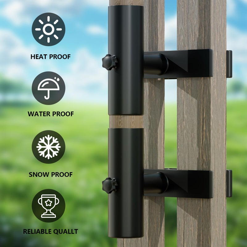 HILLMASTER Umbrella Holder Parasol Holder Patio Umbrella Stand Mount Umbrella Clamp for Balcony, Outdoor Umbrella Holder Fixed Clip Deck Table Umbrella Mount for Deck,Railings,Beach,Courtyard,Boats,Tailgates - Image 2
