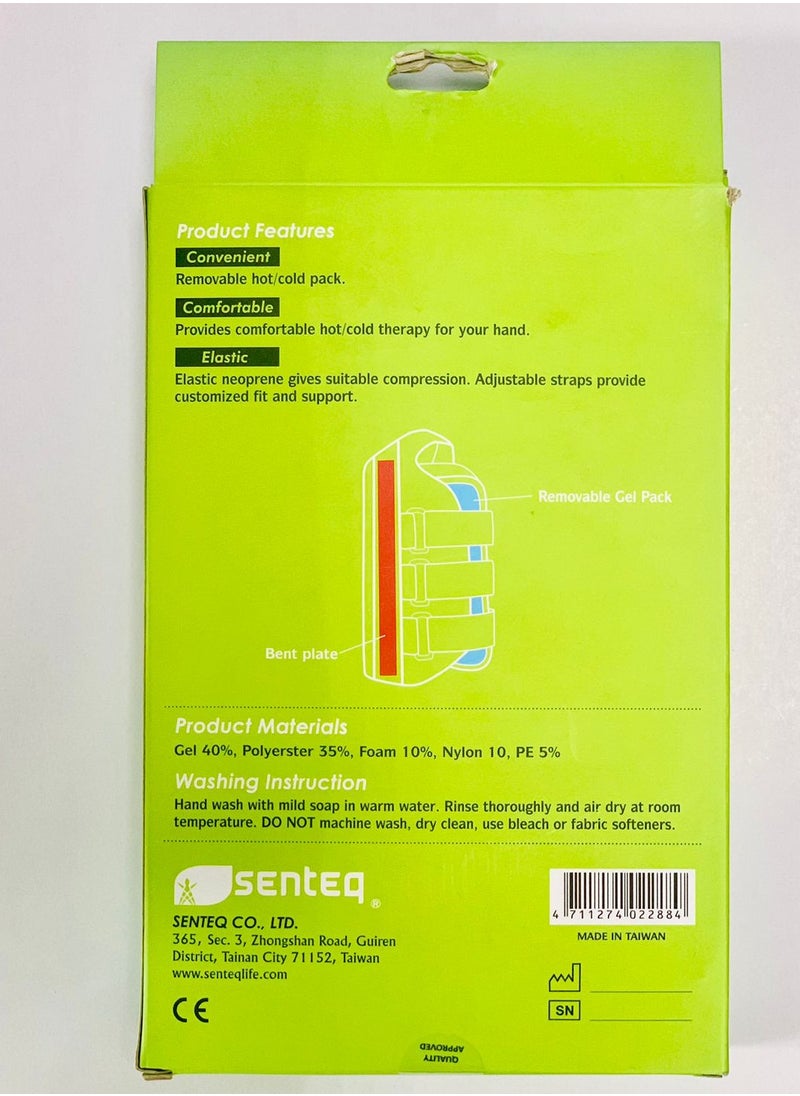SEntEq - Wrist Brace With Hot/Cold Gel pack-Right Hand - Image 1
