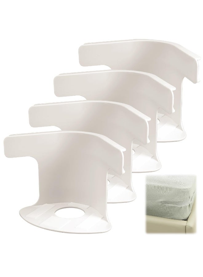 ZERIFAM Bed Sheet Holder, 4PCS Locks Sheet Holders Keep Sheets Firm and Tight, Firmly in Place Heavy Duty Mattress Straps, Easy One-Time Installation, For All Sheets and Mattress Size - Image 1