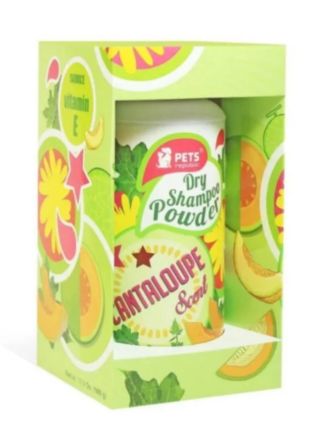 Pets Republic Dry Shampoo Powder Cantaloupe Scent 500 gr