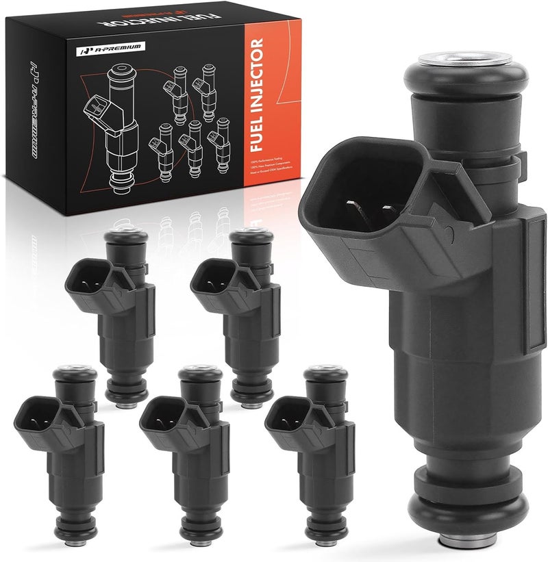 A-Premium Fuel Injectors Set for Cadillac and Buick Models - 6 Pieces - Image 1