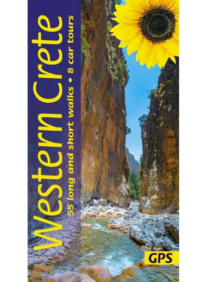 Western Crete Sunflower Walking Guide: 55 long and short walks, 8 car tours  - Image 1