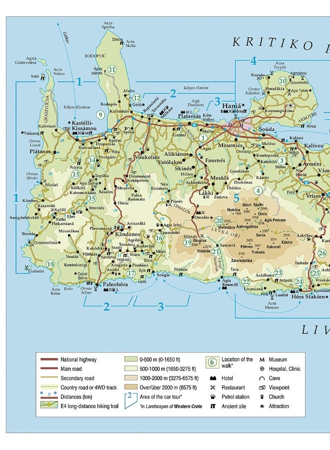 Western Crete Sunflower Walking Guide: 55 long and short walks, 8 car tours  - Image 3