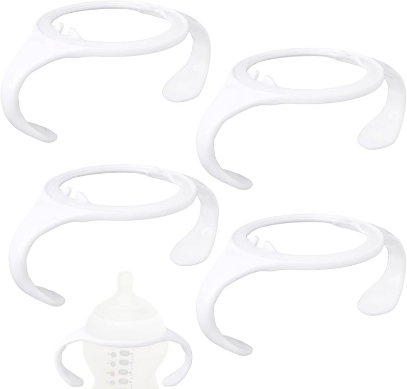 lasuroa 4pcs Baby Bottle Handles for Tommee Tippee, Ergonomic Non Slip Grip Easy Self-Feeding BPA Free Replacement Tomee Holder for Newborn Bottles - Image 1