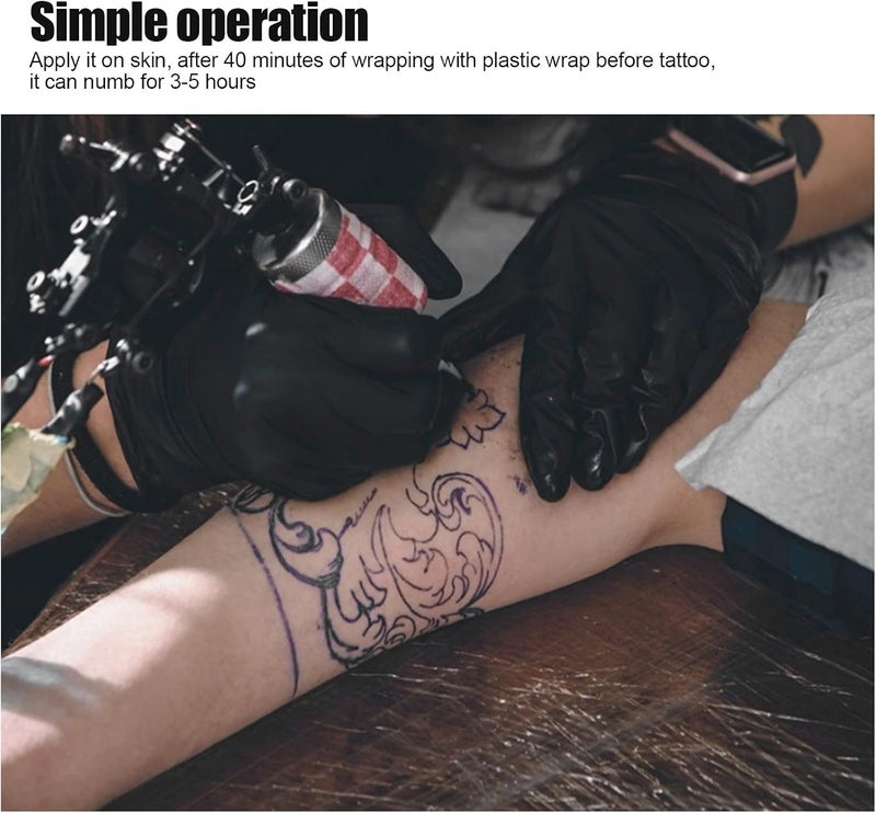 كلاراكو كريم تخدير موضعي للوشم 10 غرام، كريم للوشم، تخدير سريع وعميق لتخفيف الألم والانزعاج والوجع، مناسب للوشم وفن الجسم ومستلزمات المكياج الدائم - Image 5