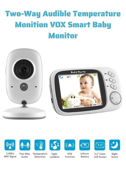 Wireless Video Color Baby Monitor High Resolution Baby Nanny Security Camera Baby Phone Video & Audio Portable Intercom
