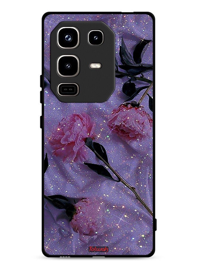 Tolwak Infinix Note 50 Pro 4G Protective Case Cover Glitter Roses - Image 1