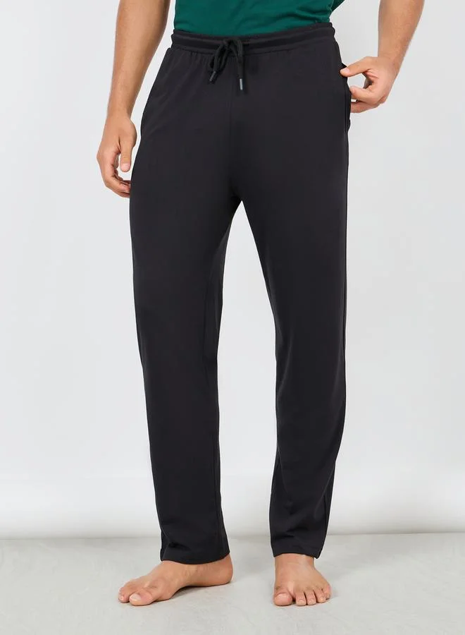 ستايلي Solid Round Neck T-shirt and Pyjama Set