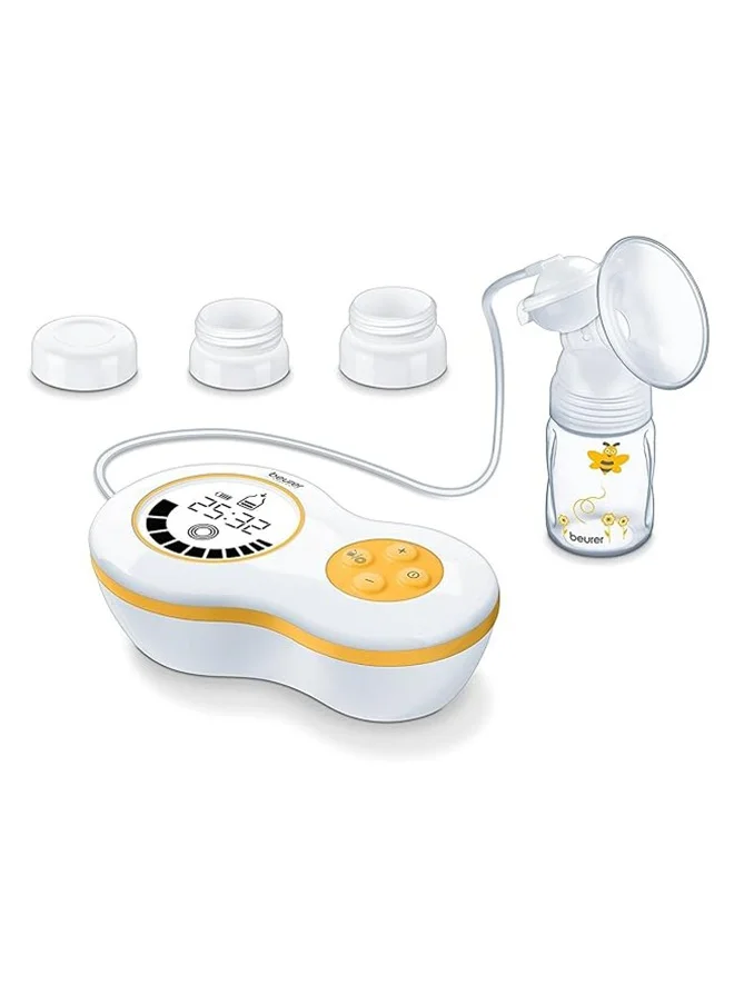 بيورير BY40 - BPA Free Double Silicone Electric Feeding Breast Milk Pump, Hospital Grade, Automatic With 10 Stimulation And 10 Pumping Levels