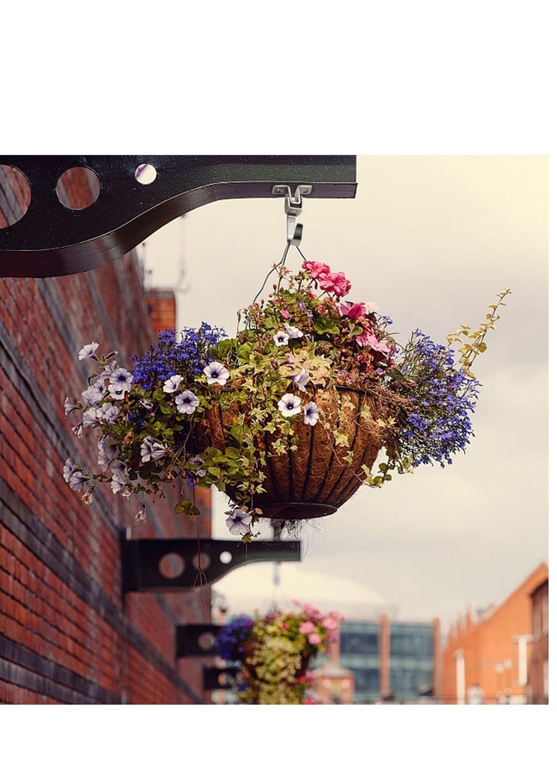 Wall Hooks Heavy Duty 2 Pcs Powerful Chrome Ceiling Hooks Nail-in Hooks with Screws for Kitchen Bathroom Shower Home Entrance Door Closet Cabinet Stainless Steel 20KG Capacity - Image 3