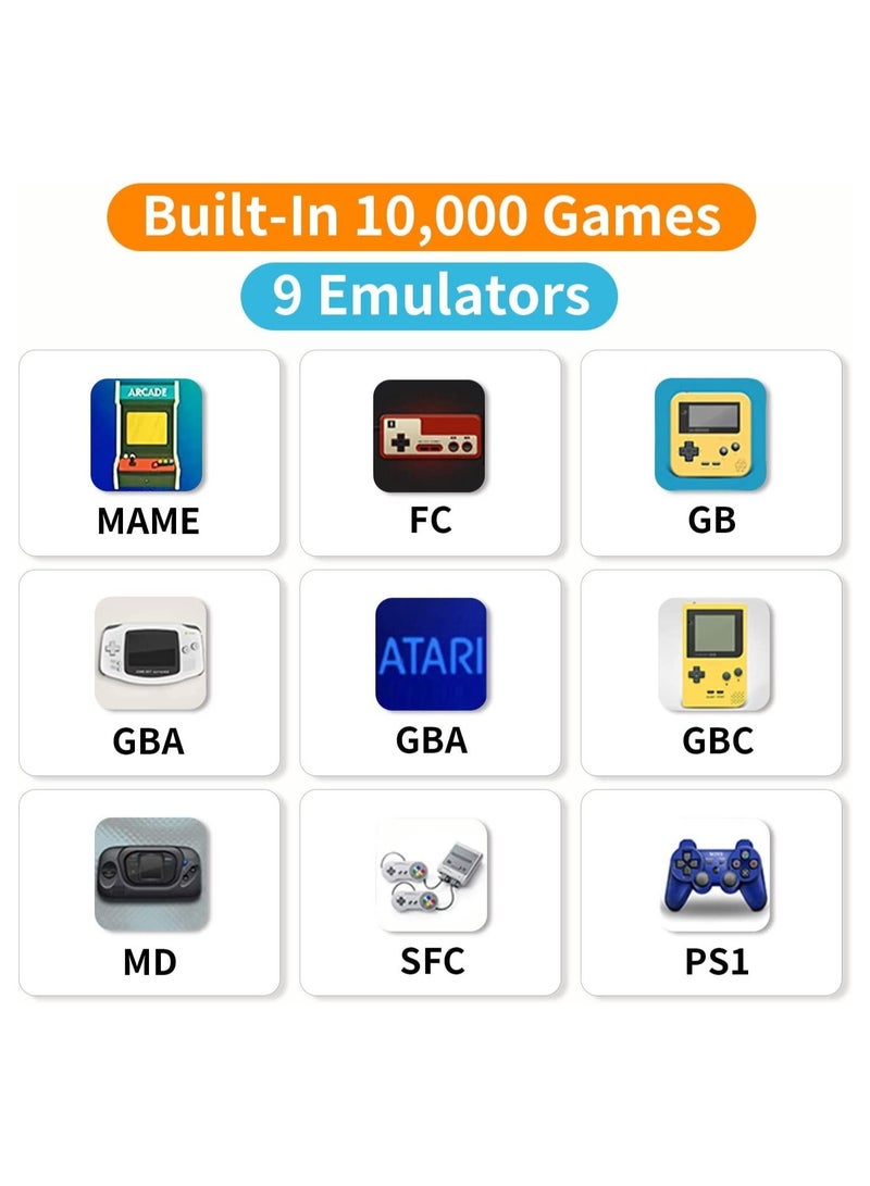 Wireless Retro Game Console, Plug & Play Video TV Game Stick With 10000+ Games Built-in, 9 Emulators, 4K HDMI Output for TV with Dual 2.4G Wireless Controllers  - Image 2