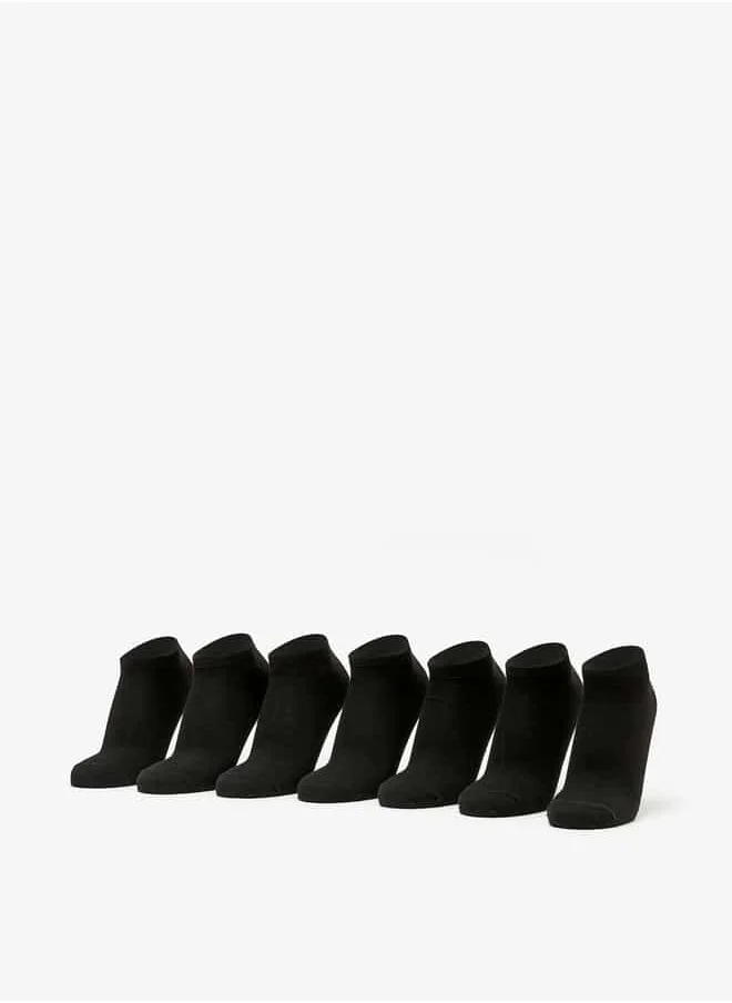 ال بي ال من شو اكسبرس Men Solid Ankle Length Socks - Set of 7