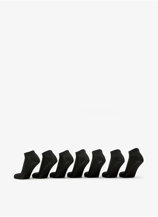 ال بي ال من شو اكسبرس Men Solid Ankle Length Socks - Set of 7