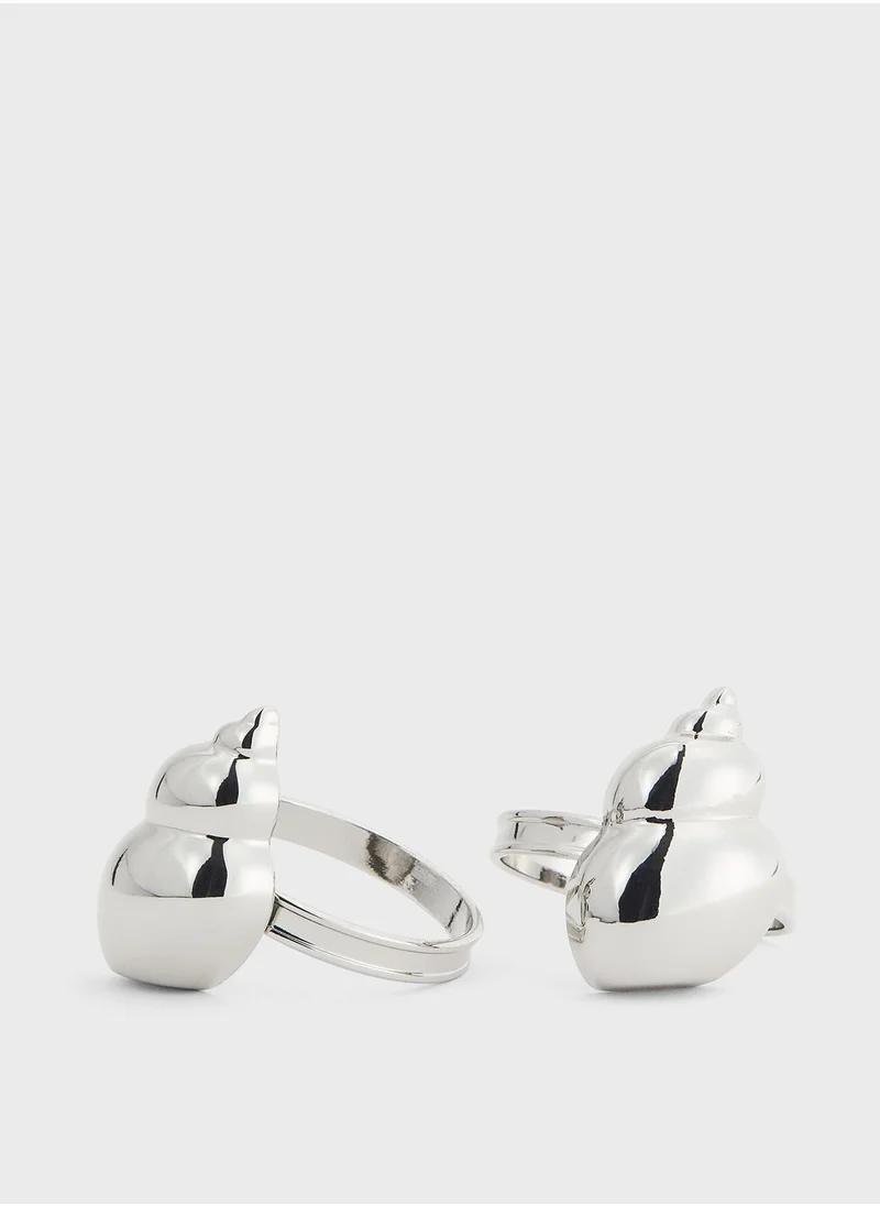 H&M 2-Pack Cone Shell Napkin Rings