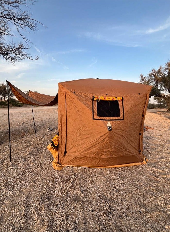 تايمي خيمة رحلات فورية قابلة للطي 220x220cm - خيمة كبيرة مع فرشة مقاومة للرطوبة ومزوده بطبقة للتهوية ومقاومه للحشرات وحقيبة حمل - Image 3