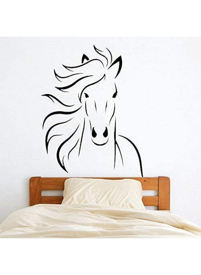 Boodecal Mustang Horse Silhouette Wall Decal Mural Decor For Bedroom Kids Room Playroom 22 Inches X 27.5 Inches - Image 4