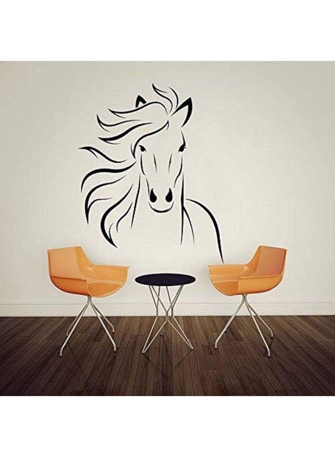 Boodecal Mustang Horse Silhouette Wall Decal Mural Decor For Bedroom Kids Room Playroom 22 Inches X 27.5 Inches - Image 3