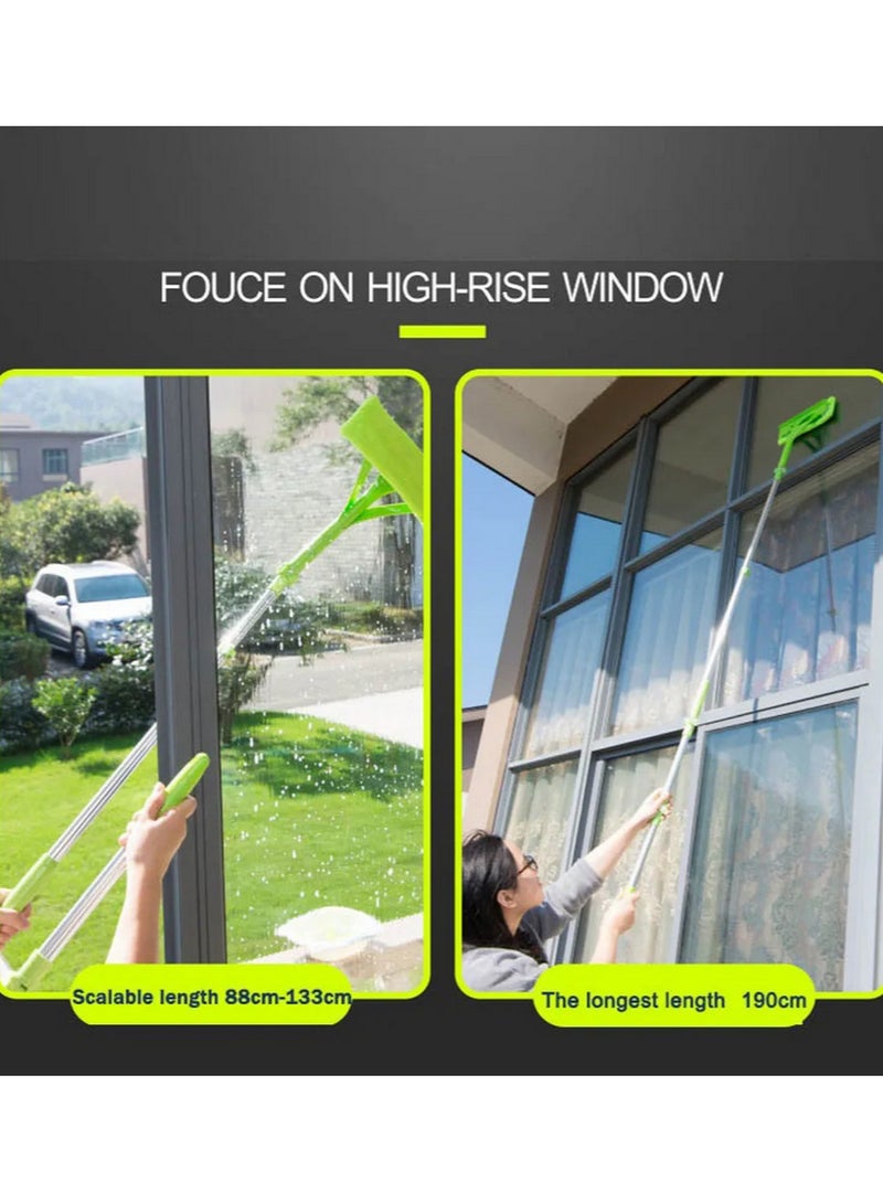 1pcs Telescopic High-rise Cleaning Glass Sponge Mop Multi Cleaner Brush Washing Windows Dust Brush Easy Clean the Windows Hobot - Image 4
