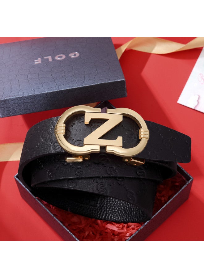 جولف 【Top Grain Leather】 حزام رجالي أنيق فاخر ومبتكر مع صندوق هدايا فاخر إكسسوارات أعمال علامة تجارية رجالية عالية الجودة - Image 2