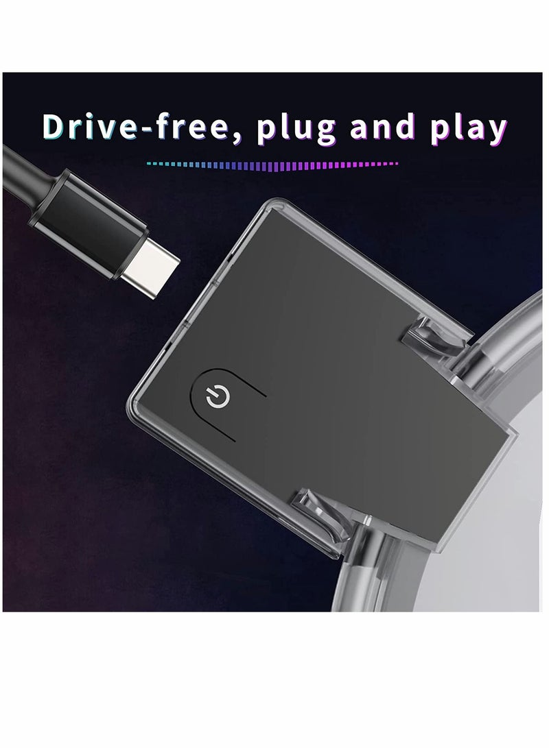 Y&D Adjustable Console RGB Base Stand for PS5 Accessories LED Upgraded Host Dock Shining with Indicator - Image 3